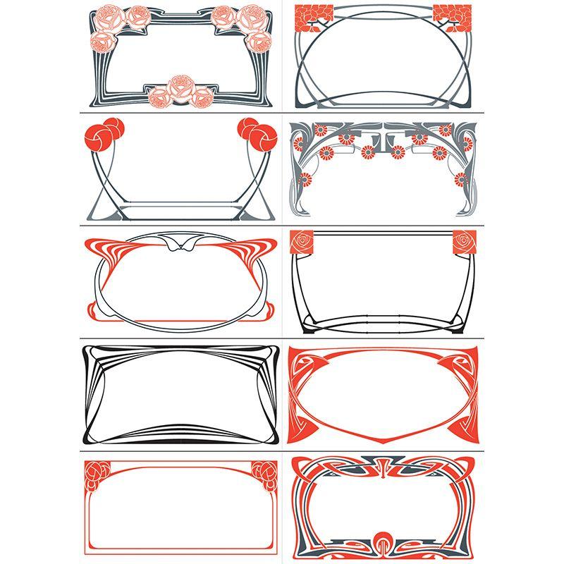 Trendform Label & Sticker Book ART NOUVEAU