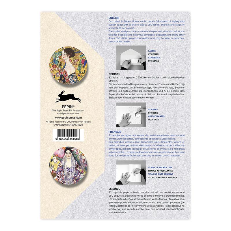 Trendform Label & Sticker Book GUSTAV KLIMT