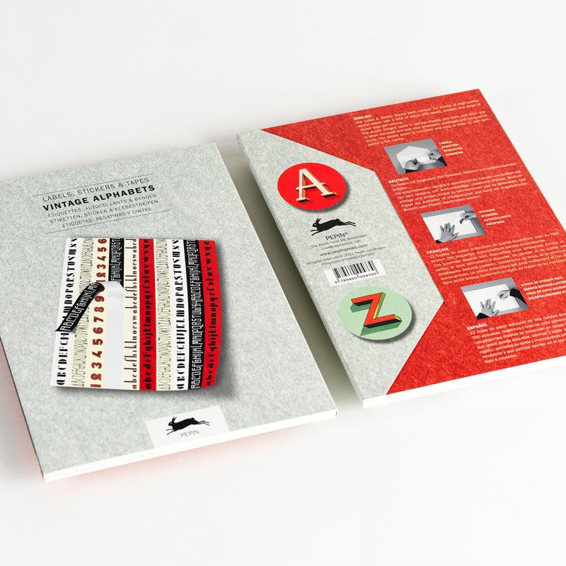 Trendform Label & Sticker Book VINTAGE ALPHABETS