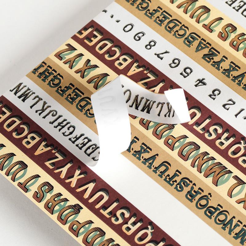 Trendform Label & Sticker Book VINTAGE ALPHABETS