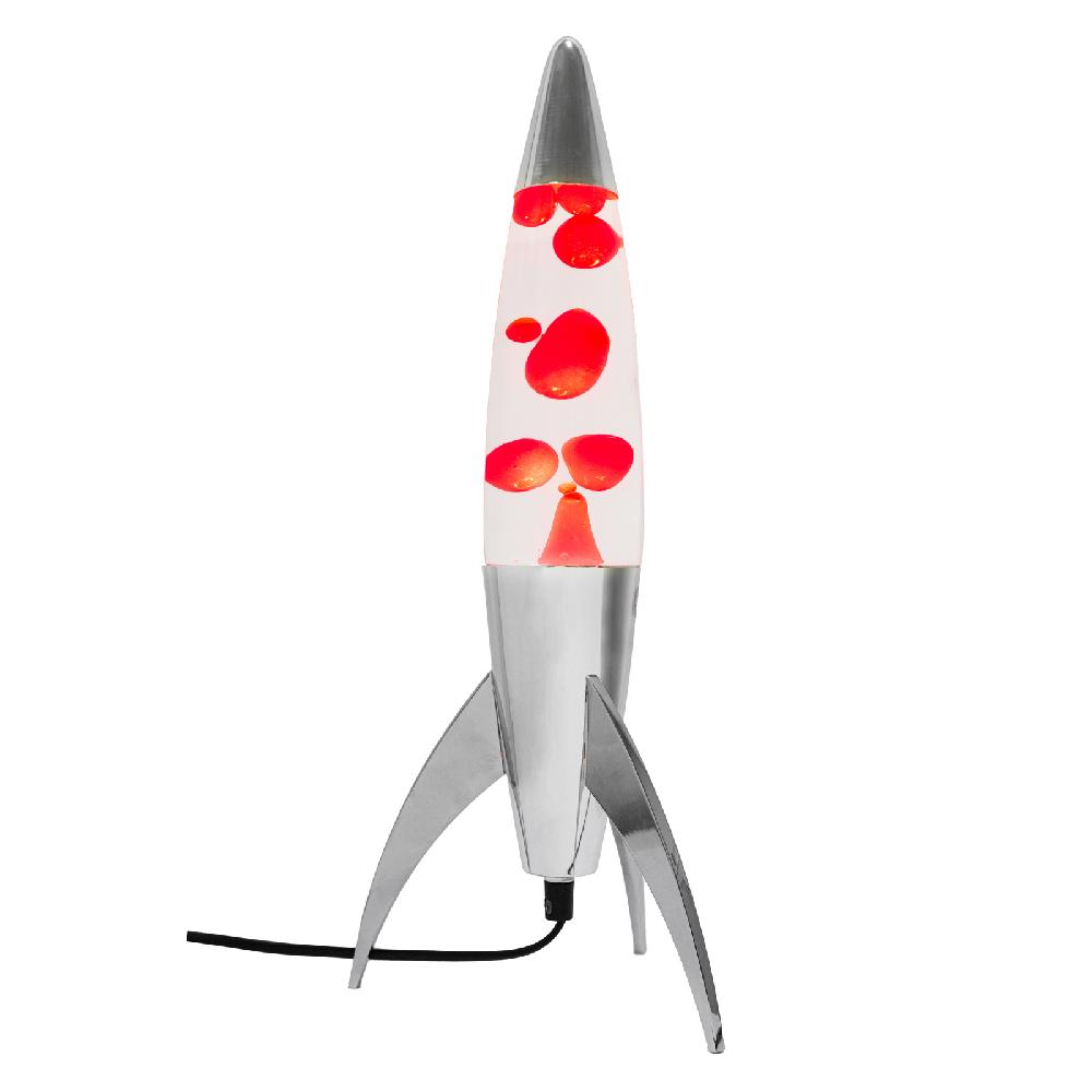 trendform Lava Lamp ROCKET - red
