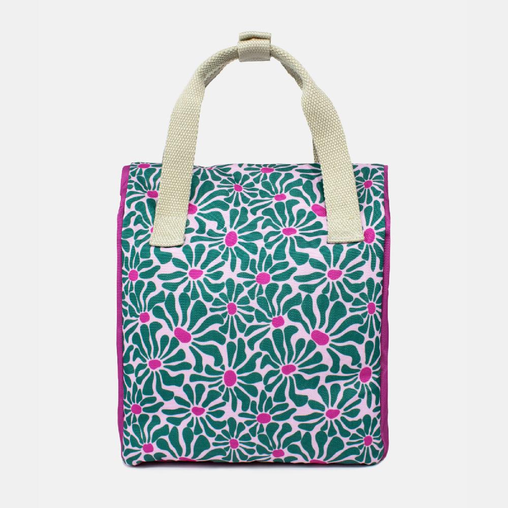 Trendform Lunch Bag Abstract Flowers - Green