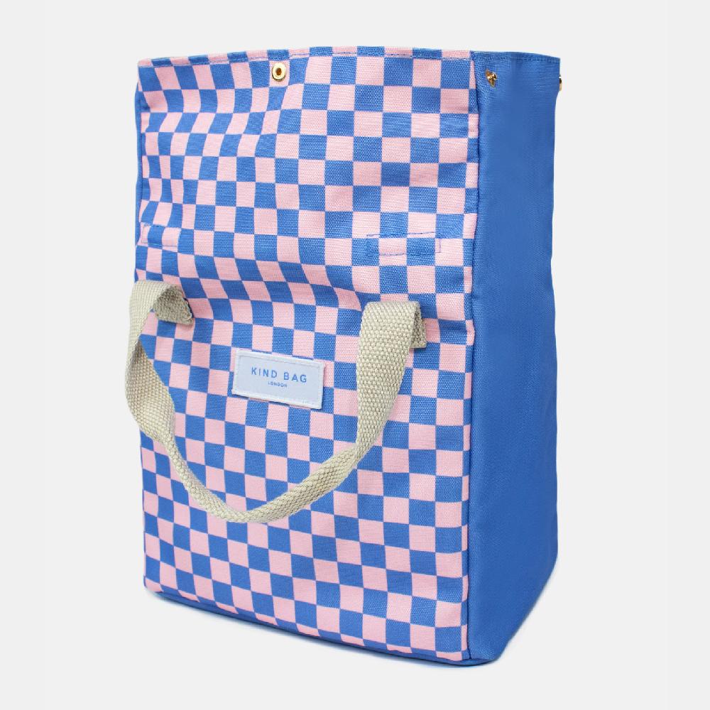 Trendform Lunch Bag Checkerboard - Pink + Blue
