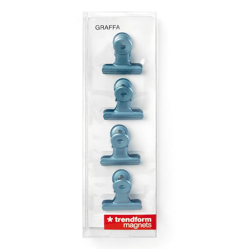 Trendform Magnet-Clip GRAFFA 4er Set Blau