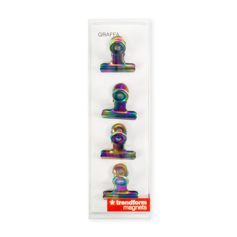 Trendform Magnet-Clip GRAFFA 4er Set Rainbow