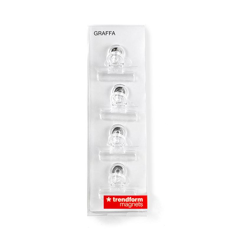 Trendform Magnet-Clip GRAFFA 4er Set Transparent