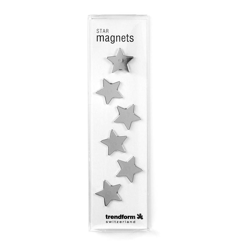 Trendform Magnet STAR 6er Set Verchromt