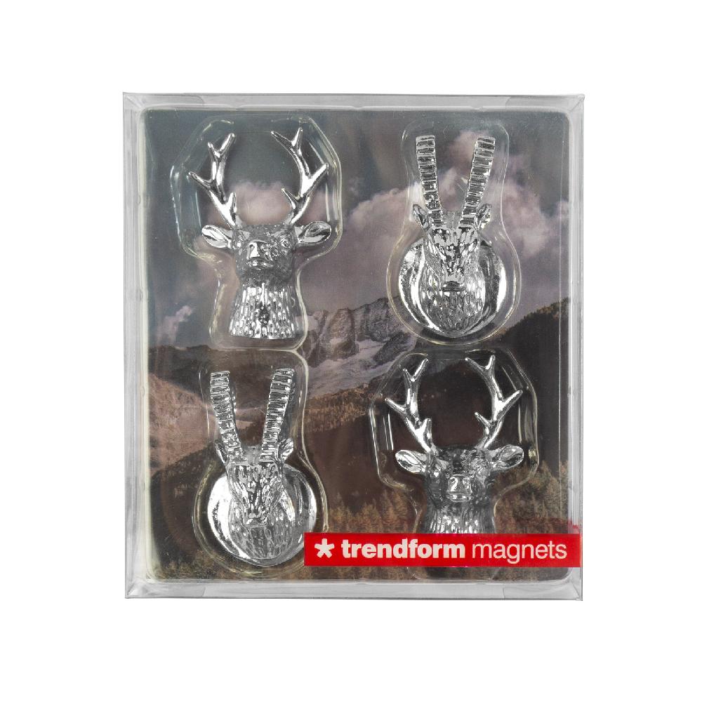 Trendform Magnete ALPINE 4er Set Silber