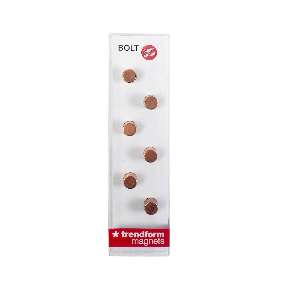 Trendform Magnete BOLT 6er Set Kupfer