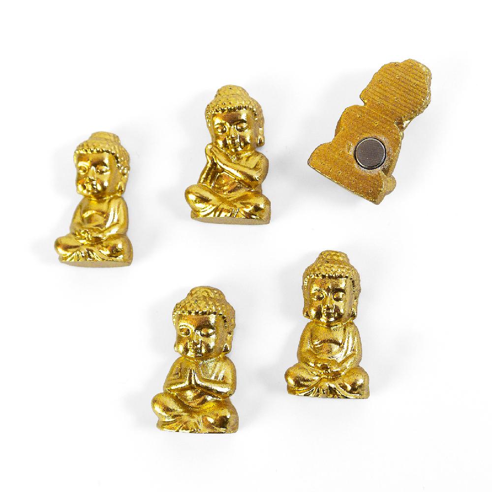 trendform Magnete BUDDHA 5er Set gold