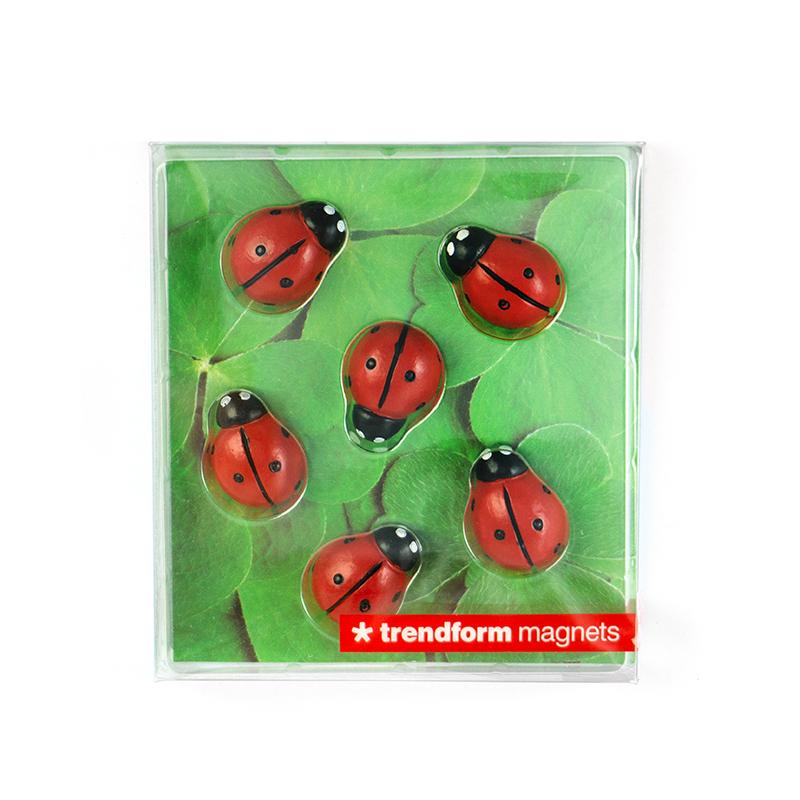Trendform Magnete LADYBUG 6er Set Rot