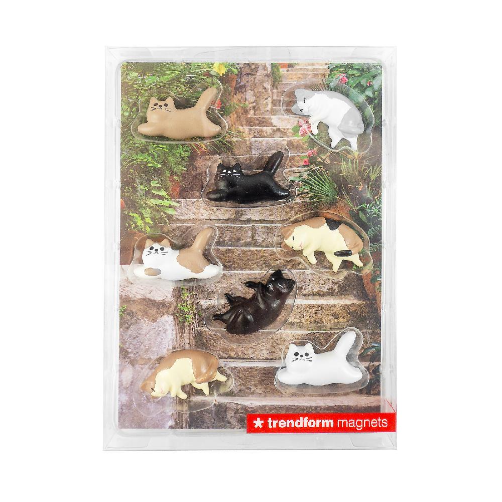 Trendform Magnete LAZY CATS 8er Set Multicolor