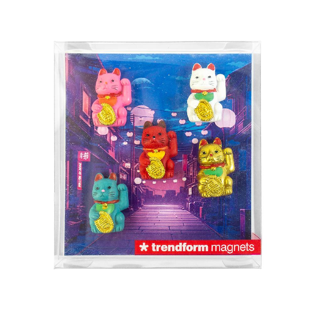 Trendform Magnete LUCKY CAT 5er Set Multicolor