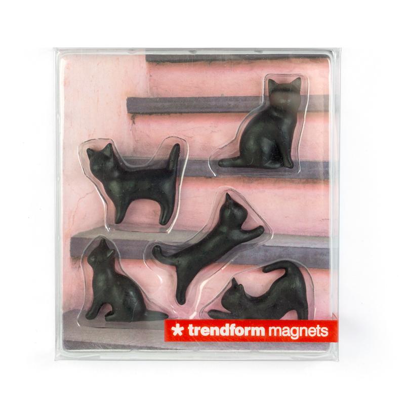 Trendform Magnete MEOW 5er Set Schwarz
