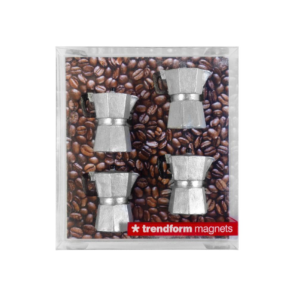 Trendform Magnete MOKA 4er Set Silber