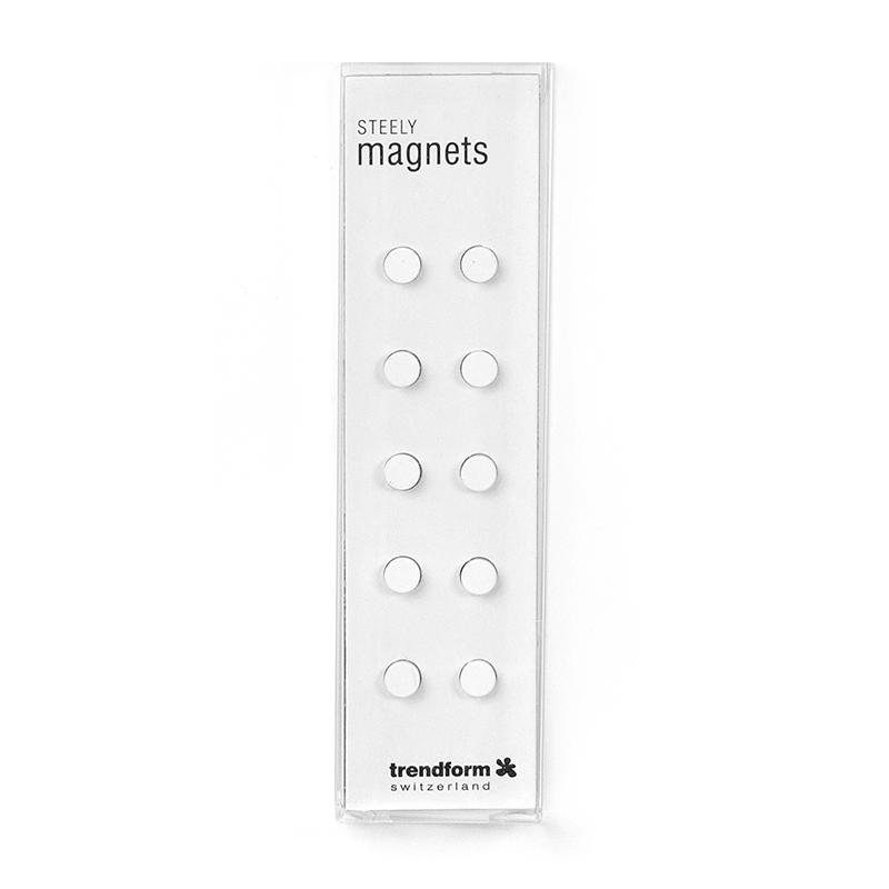 Trendform Magnete STEELY 10er Set Weiss