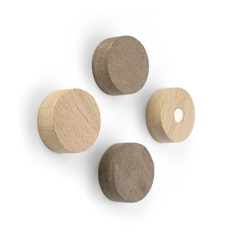 trendform Magnete WOOD ROUND 4er Set