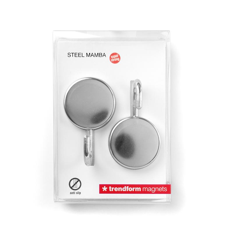 Trendform Magnethaken STEEL MAMBA 2er Set Silber