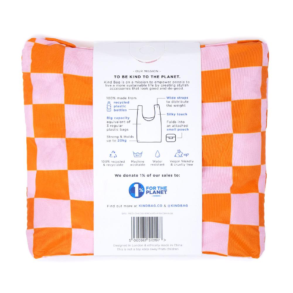 Trendform Medium Bag Checkerb. Pink & Orange