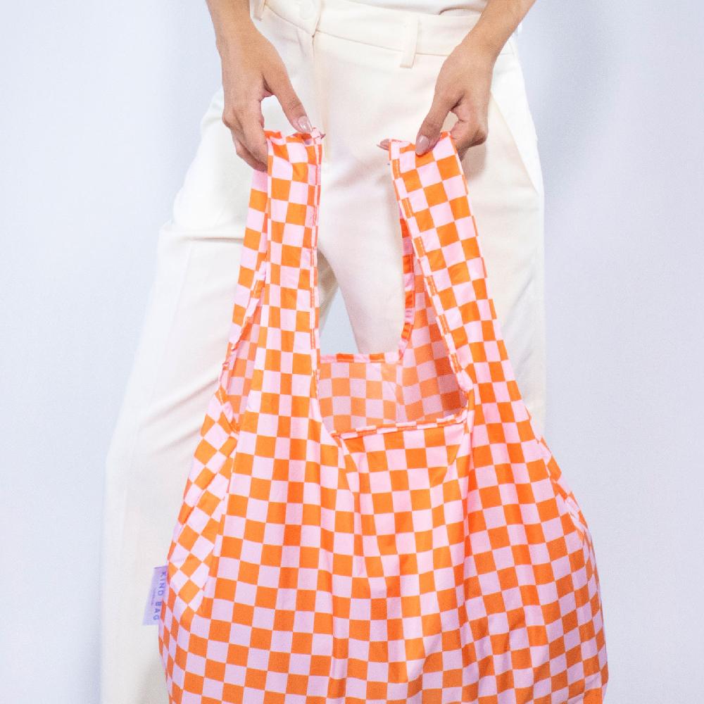 Trendform Medium Bag Checkerb. Pink & Orange