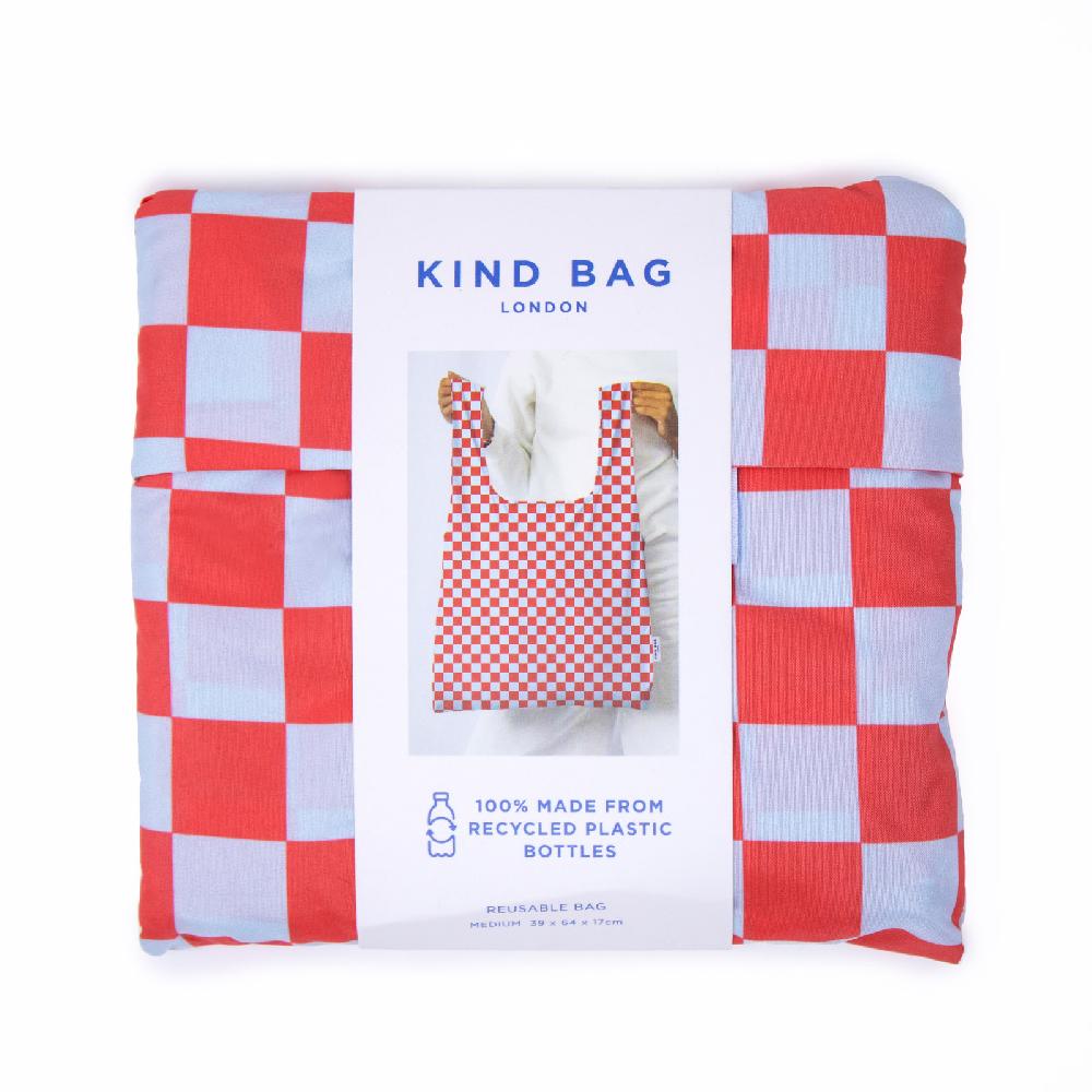 Trendform Medium Bag Checkerboard Red + Blue