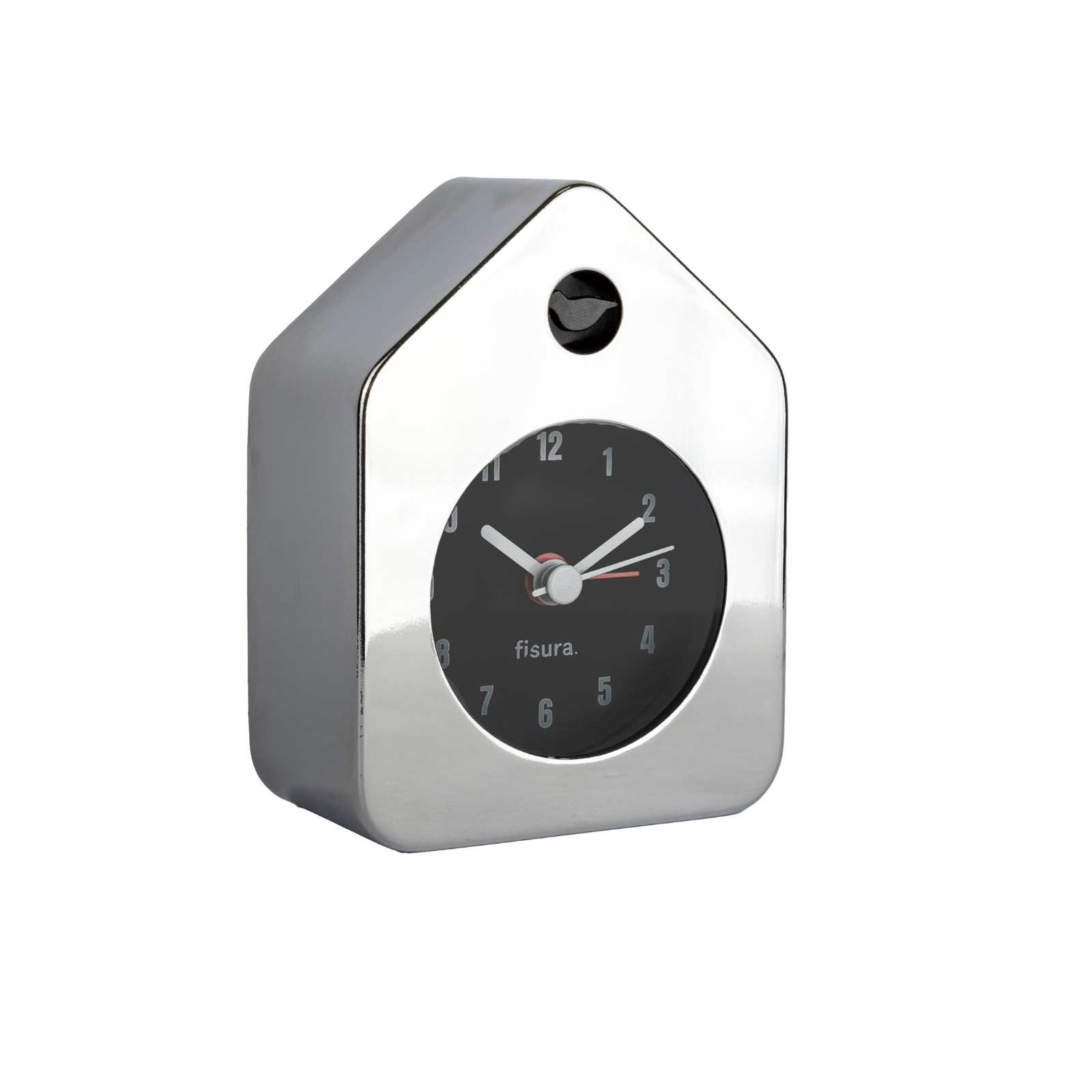 Trendform MINI HOUSE ALARM CLOCK Chrome