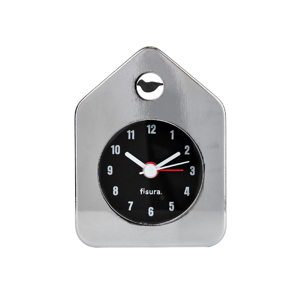 trendform MINI HOUSE ALARM CLOCK chrome