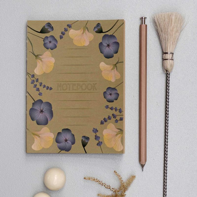 Trendform Notebook A6 AMBER WITH FLOWERS
