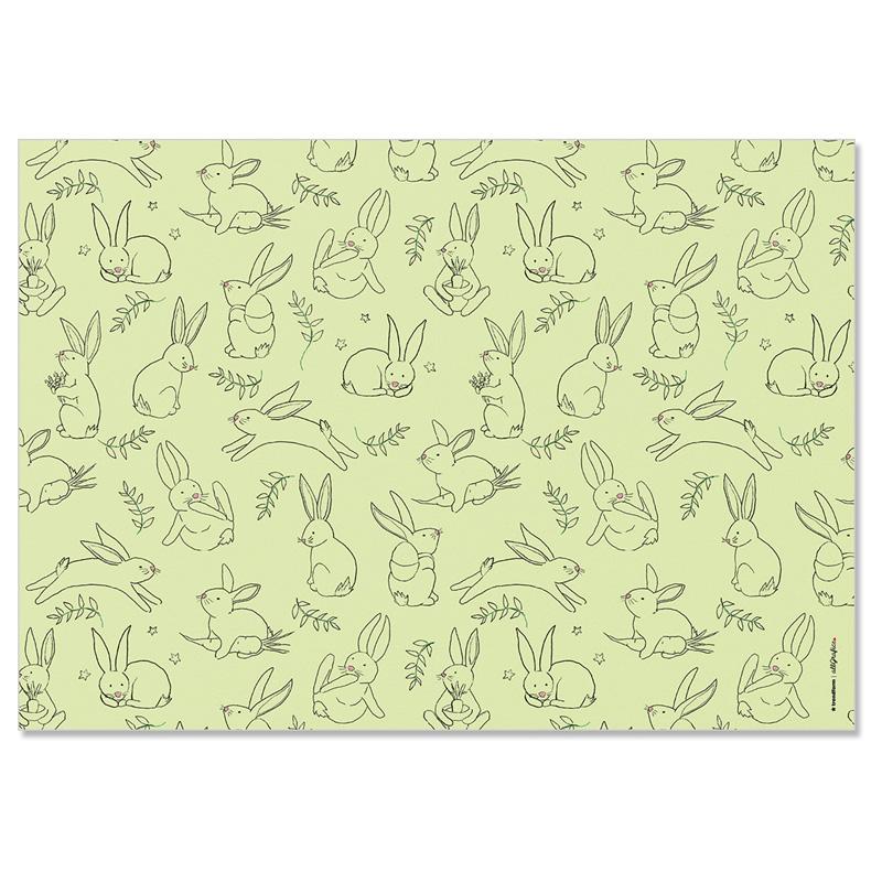 Trendform Papiertischset BUNNY 4 Sujets à 12 Blatt