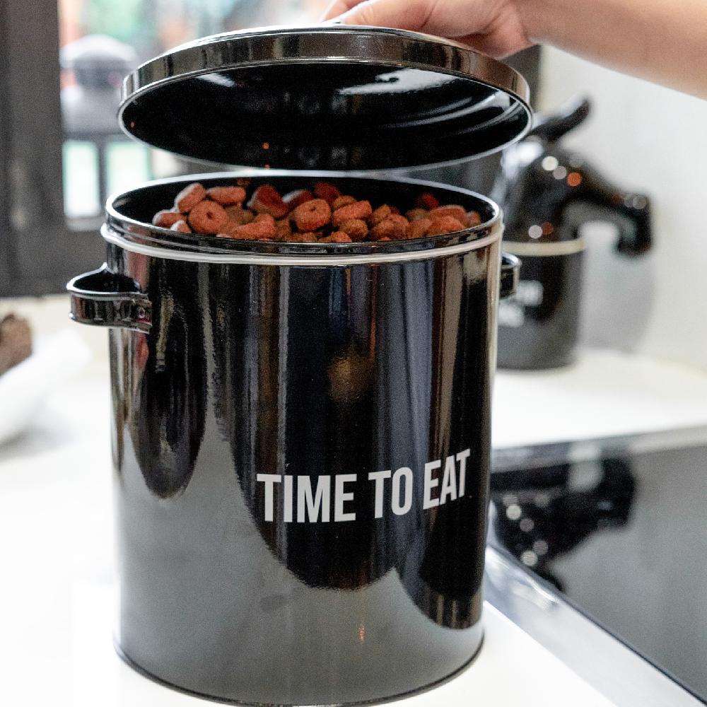 Trendform Petfood Vorratsdose Time To Eat Schwarz
