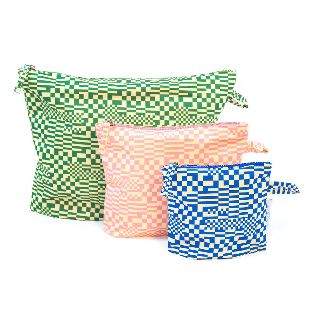 trendform Pouches 3-Pack Trippy Checkerb