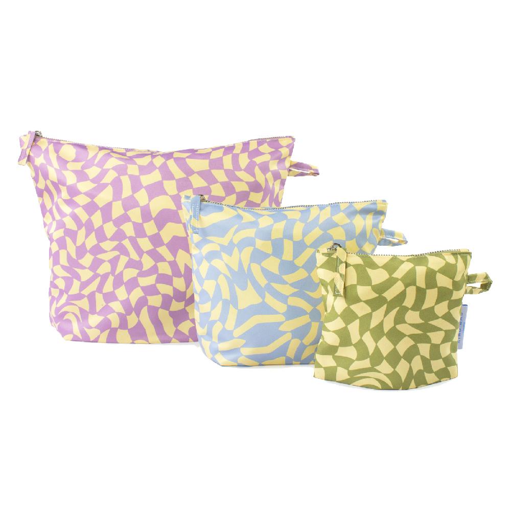trendform Pouches 3-Pack Wavy Check
