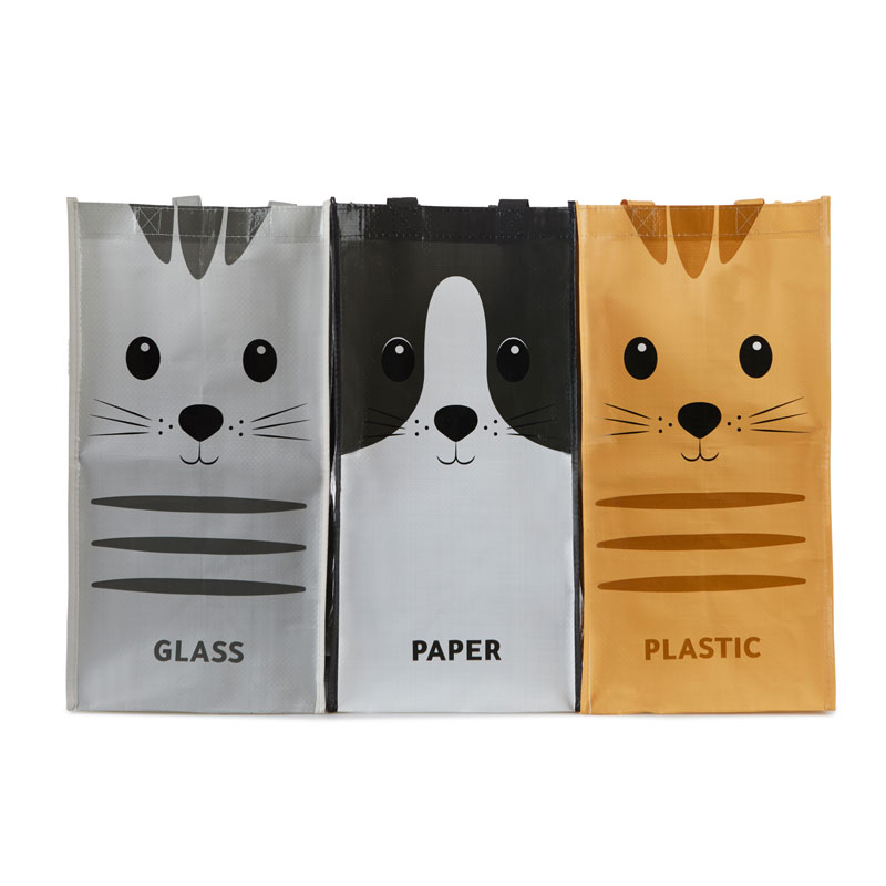 Trendform Recycling-Taschen MEOW 3er Set