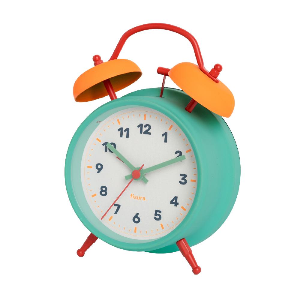 trendform RETRO ALARM CLOCK blue & yellow