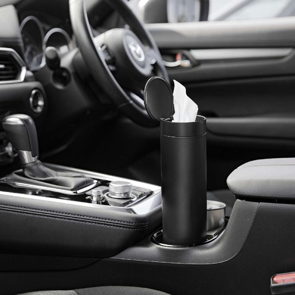 Trendform Runde Taschentuchbox TOWER Schwarz