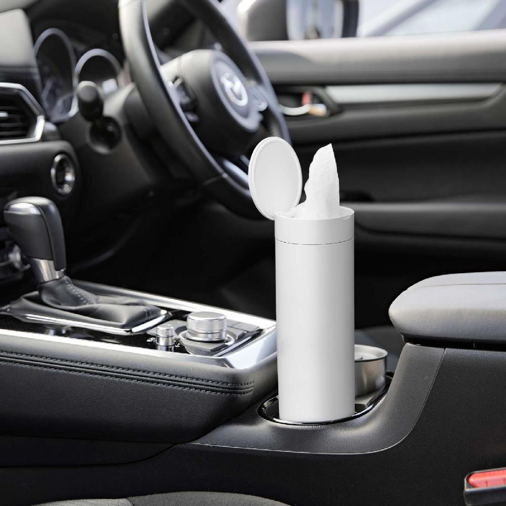 Trendform Runde Taschentuchbox TOWER Weiss