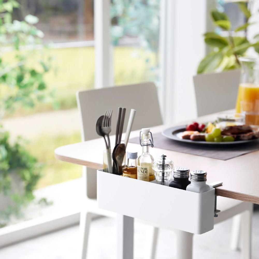 Trendform Schmaler Tisch-Klemm-Korb TOWER Weiss