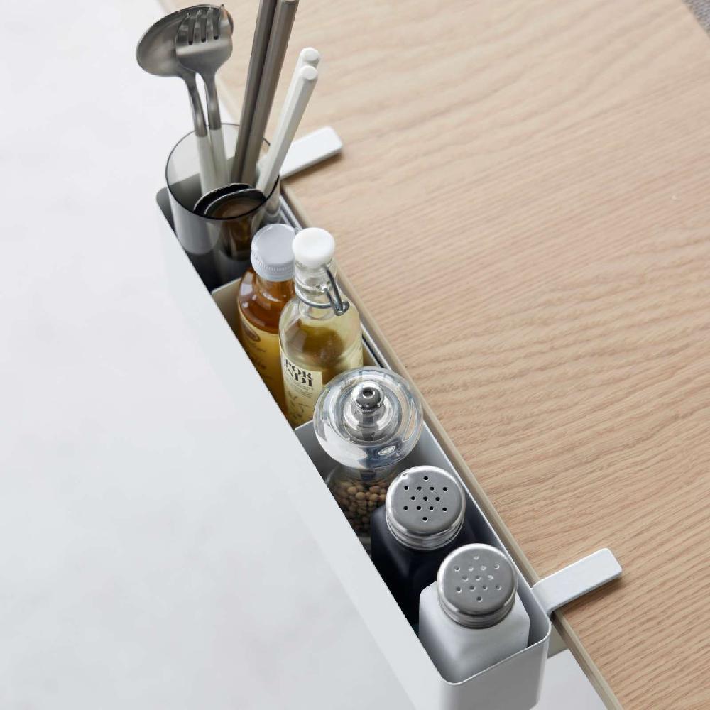 Trendform Schmaler Tisch-Klemm-Korb TOWER Weiss