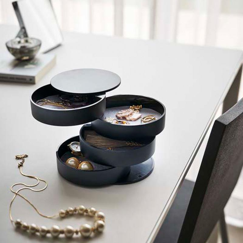 Trendform Schmuckhalter TOWER 4-teilig Schwarz