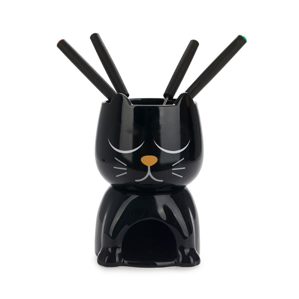 trendform Schokoladenfondue-Set WAKE CAT schwarz