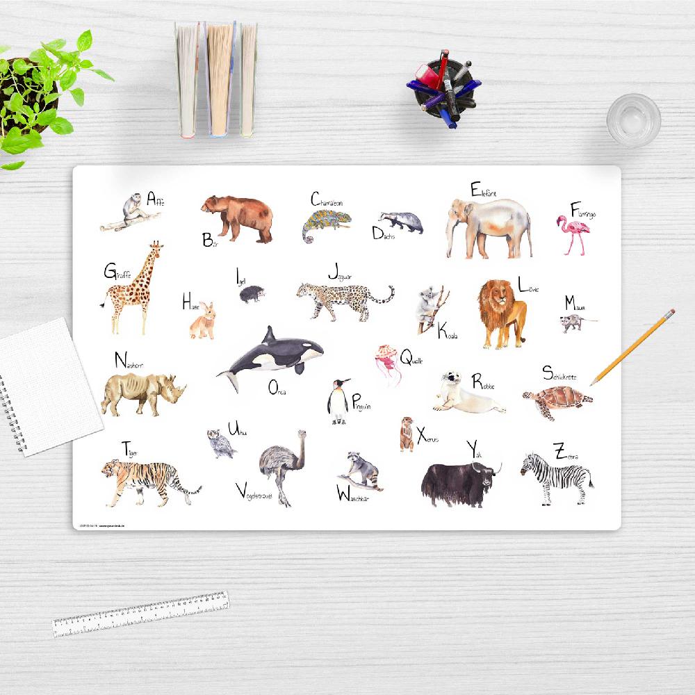 Trendform Schreibunterlage TIERE ABC