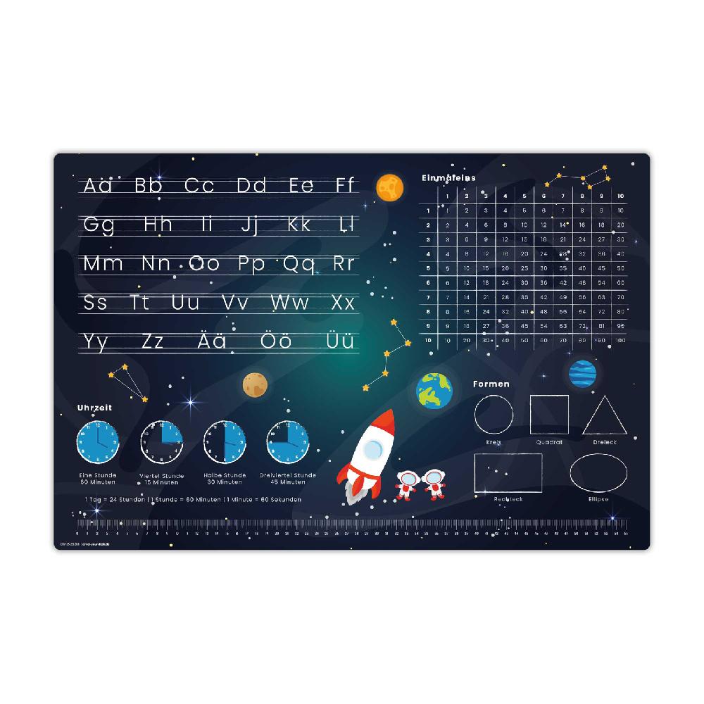 trendform Schreibunterlage WELTRAUM ABC + Einmaleins