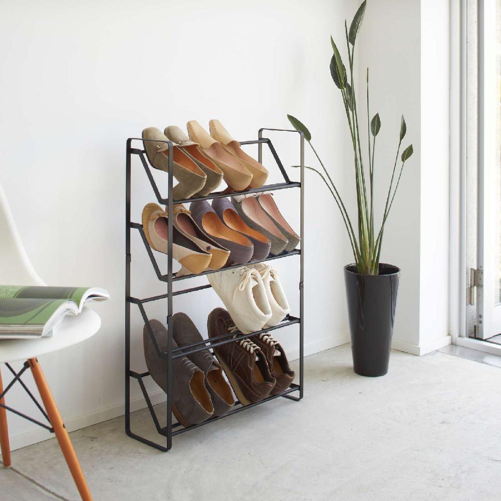 Trendform Schuhregal Mit 4 Ebenen FRAME Schwarz