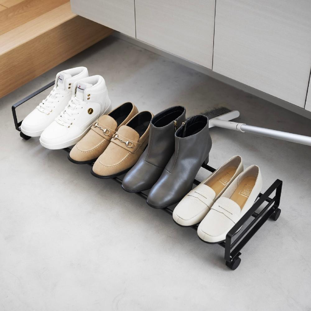 Trendform Schuhregal TOWER Mit Rollen Schwarz