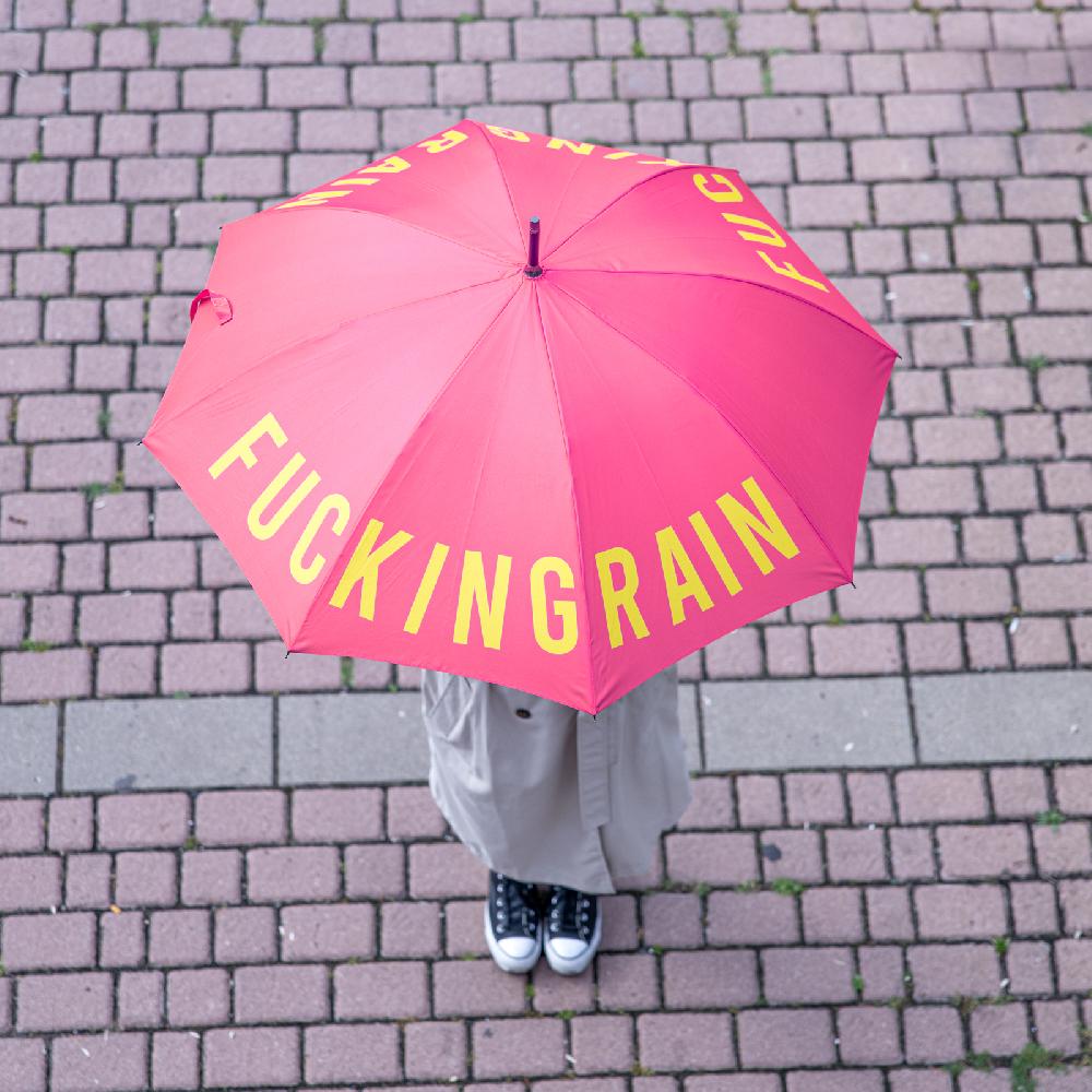 Trendform Stockschirm Fucking Rain Pink