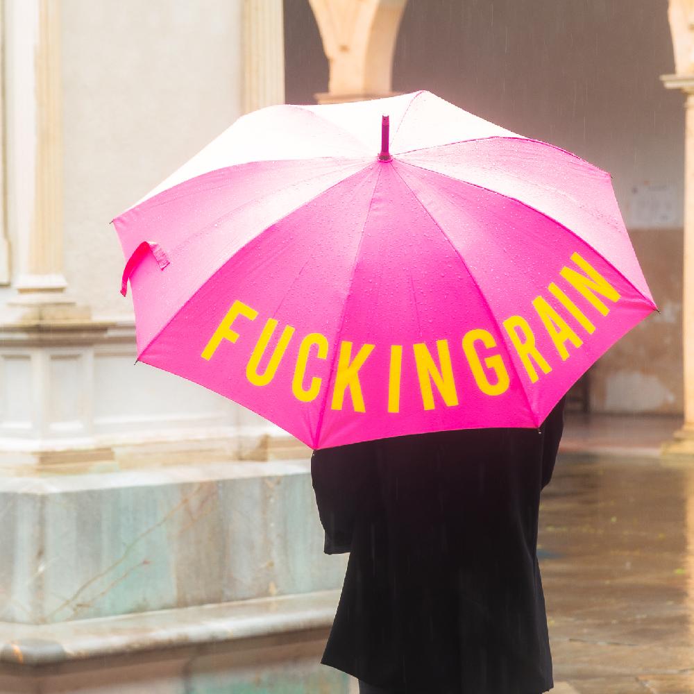 Trendform Stockschirm Fucking Rain Pink