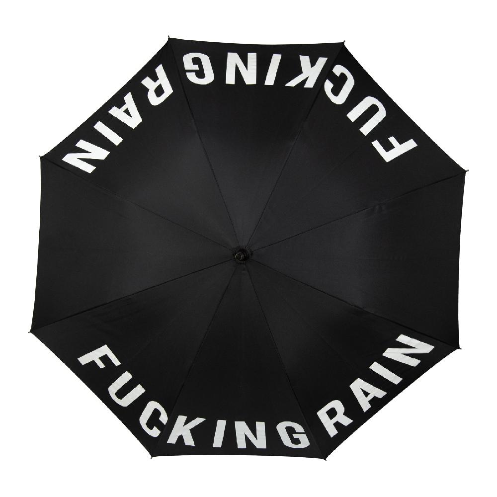 trendform Stockschirm Fucking rain schwarz