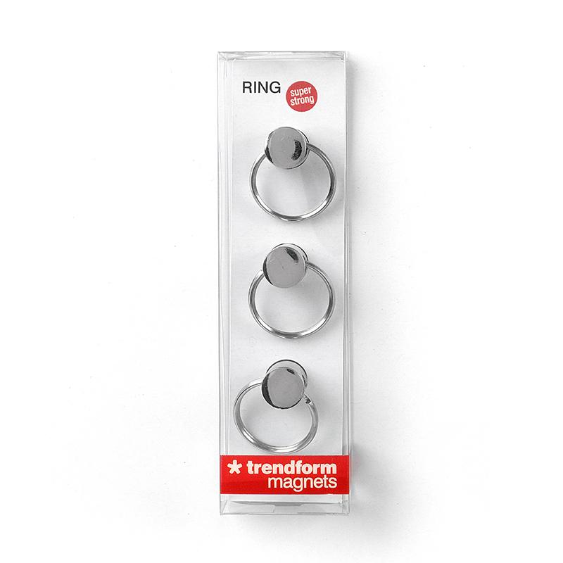 Trendform Superstrong Magnets RING 3er Set Silber