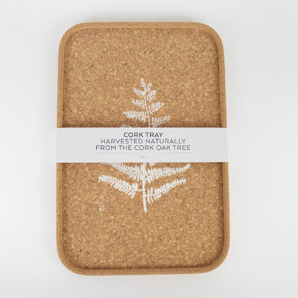 Trendform Tablett CORK FERN 30x20 Cm