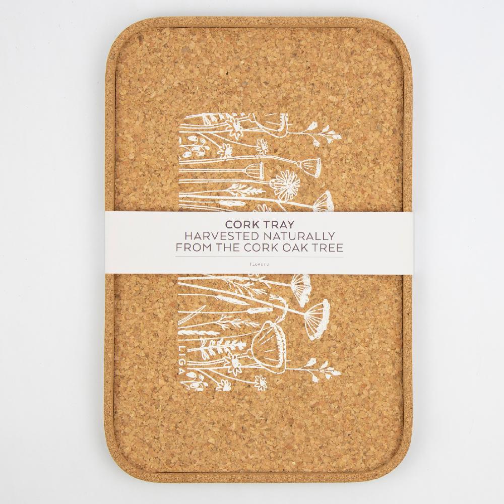 Trendform Tablett CORK FLOWER 30x20 Cm